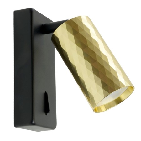 Wall lamp Feron ML1880, IP20, GU10, 35 W, 55x55x140 mm, black/gold color