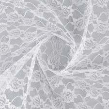 Hypure flap, medium flowers, white, 150 × 160 cm