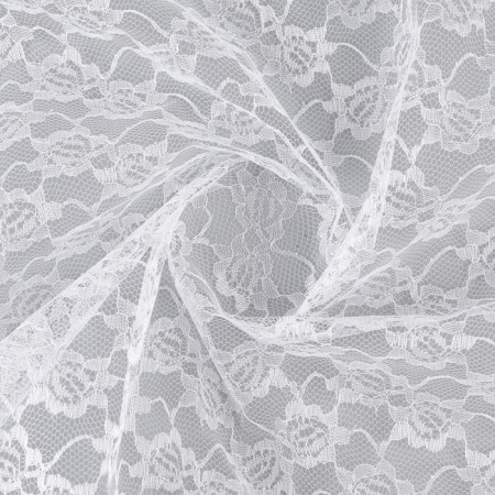 Hypure flap, medium flowers, white, 150 × 160 cm