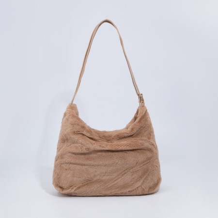 Love bag with lightning, brown color