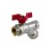 Aquasfera ball valve 1015-01, 1/2 ", PN 40, with a filter, full-pass, butterfly