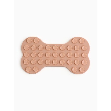 Rug for licking on suckers 11 x 20 cm, beige-2