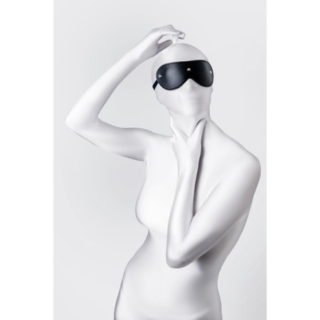 Mask Anonymo, PU Skin, 24 cm, black color-8