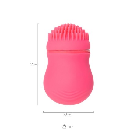 PPP Curu-Curu Brush Roter, ABS-plastic clitoris stimulator, 5.5 cm, pink color-8