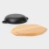 Cast iron frying pan “Frying”, D = 19 cm, on a wooden stand
