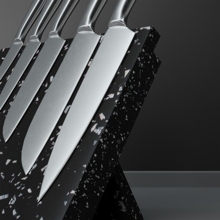 Knife holder Magnetic shade "Sephir", 22 × 24 cm, black color-4