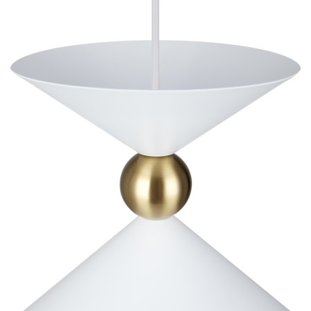 Suspended lamp Freya Fr5392PL-01W1 Moth, 350x350x1760 mm, E27, 1x60W, white color-3