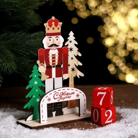 Eternal calendar "Nutcracker" 14 × 5.5 × 18 cm-1