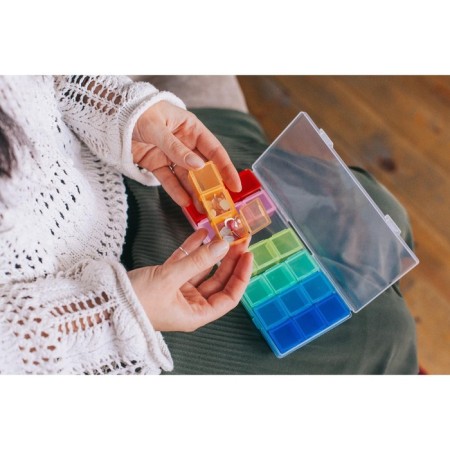 Organizer for needlework, 7 organizers of 3 departments, 19 × 8 × 2 cm, color mix-2