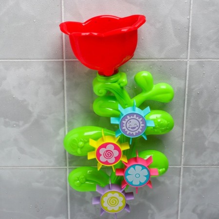 A set of bath toys "Flower - Mill", with a watering can-1