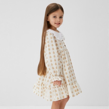 Baby dress with collar Kaftan "Drive", p. 32 (110-116 cm)-8