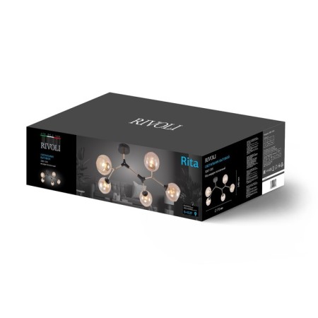 Люстра Rivoli Rita 3087-305 5хЕ27, 60Вт-6