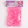 Plastic sores are decorative, set of 100 pcs., Size 1 pc. - 2 × 2 cm, pink color