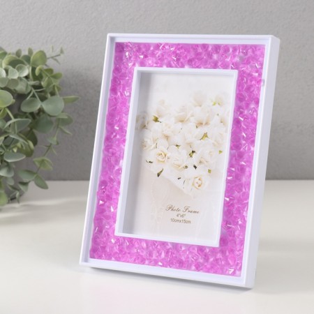 Photo frame plastic 10x15 cm "Lilac pebbles" 2x14.7x19.7 cm-1