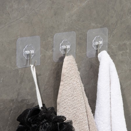 Hooks of self -adhesive dealership "Classic", 3 pcs, transparent-11