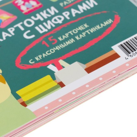 Set of training cards "Funny account" 15 pcs, parrot, 14 × 9.3 cm-1
