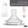 Nipple for a bottle, +3 months, Natural, wide throat 50mm., Physiological No. 2