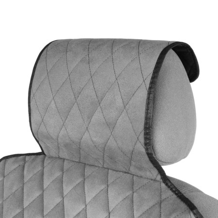 Nabbage on the front seat, velor, size 55 x 150 cm, gray-8