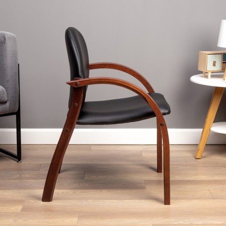 Juno chair eco -leather black/tree-2