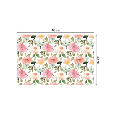 A set of napkins for setting the table "Gifts of Flora", rectangular, rounded edges, size 30x46 cm, 4 pcs-2