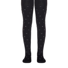 Pantyhose children's cotton CONTE KIDS TIP-Top, height 150-152 cm, black color