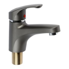 Zein Z3656 sink mixer, single-leaf, pour height 9 cm, ABS plastic, graphite