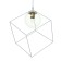 Lamp Bayerlux 2467/1wt E27 40W White 25x25x25-125 cm