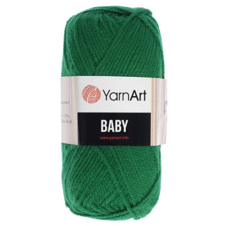 Baby yarn 100% acrylic 150m/50g (338 emerald)-1
