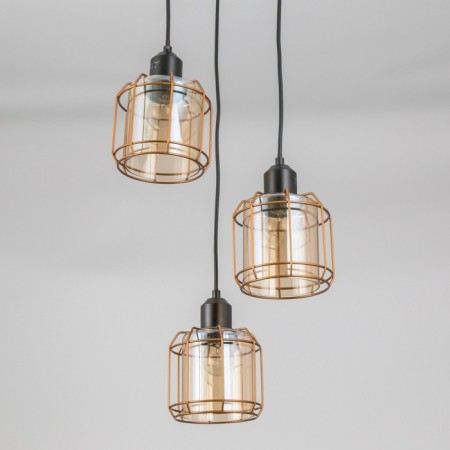 Suspended Citilux “Taverna” CL542232, 26x26x120 cm, 3x75W, E27, Black Color Black-5