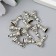 Decor Metal for creativity "Chess figure - paw" silver G116B807 1.5x0.8 cm