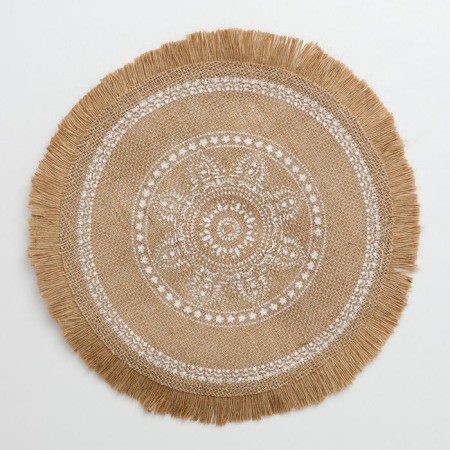 Serving napkin "Africa", d = 30 cm, white color