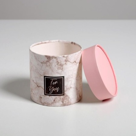 A set of boxes of thin cardboard 2 in 1, gift packaging, “marble”, 12 x 12, 15 x 15 cm-5