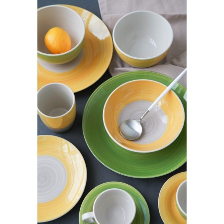 Boanding Ceramic Deep Dolyana "Sunflower", 540 ml, d = 18 cm, green color-7