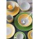 Boanding Ceramic Deep Dolyana "Sunflower", 540 ml, d = 18 cm, green color