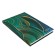 Diary of Leduced A5, 128 sheets, "green overflows", cardboard cover 7BC, Soft-Touch lamination, block 70 g/m2