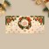 Money envelope “Happy New Year!”, An elegant wreath, 17.5 x 8 cm, New Year