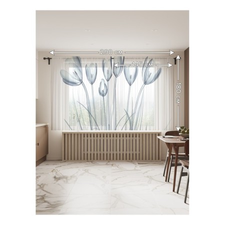 Photo "water plant", size 145x180 cm, 2 pcs-1