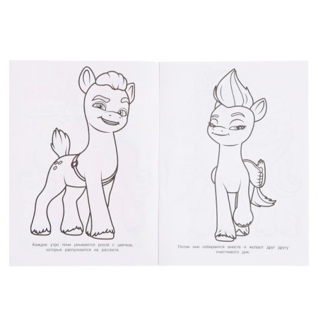 Coloring for kindergarten "Secrets of magic. Lovely ponies »b 2 +-3