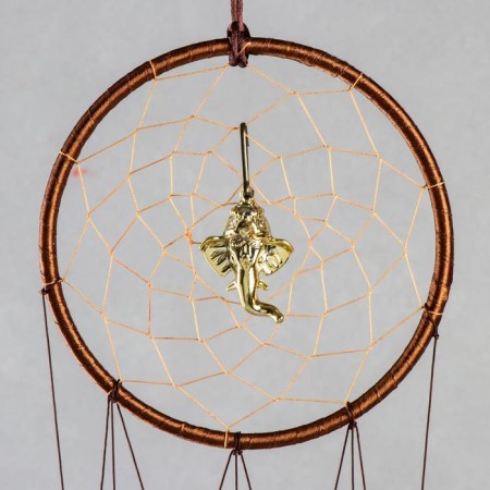 Wind Music+Dreams "Ganesha's head in a circle" 4 pipes 52 cm-1