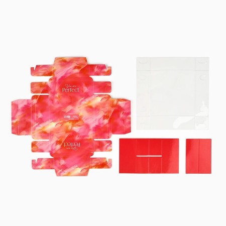Box for 4 sweets with cells "Bright colors", 10 x 10 x 3 cm-5