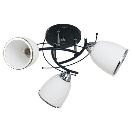 Lyon chandelier 3x40W E27 Chrome-black 36x36x30 cm.