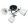 Lyon chandelier 3x40W E27 Chrome-black 36x36x30 cm.