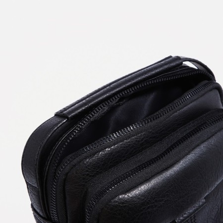 Male bag, black color-5