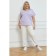 Female T -shirt, size 56, lilac color