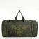 Road bag on a zipper, with an increase, 4 outer pockets, a long belt, camouflage color