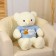 Soft toy "Bear" in a jacket, 75 cm, white color