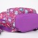 Baby backpack with zipper, external pocket, reflective strip, purple color