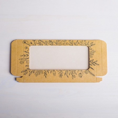 Chocolate box, confectionery packaging "Pleasure", with a window, 17.3 x 8.8 x 1.5 cm-5