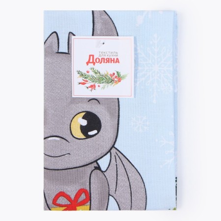 Dolyana towel "Christmas Dragon" 28x46 cm, 100% hl, moured 164 g/m2-4