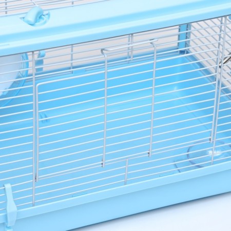 A cage for rodents with a plastic fortification of 47 x 30 x 32 cm, blue-2